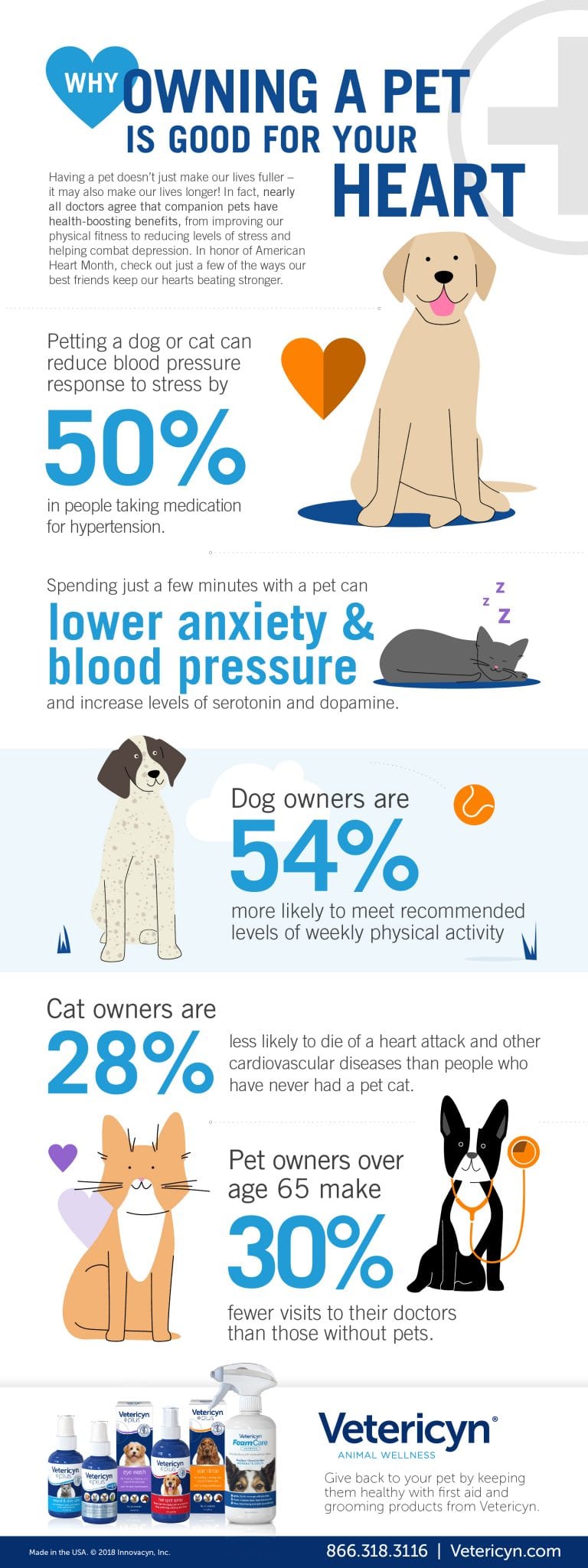 Why Owning a Pet is Good For Your Heart - Infographic - Vetericyn ...